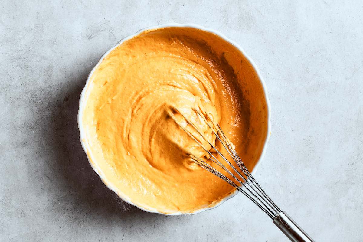 sweet potato pancake batter.