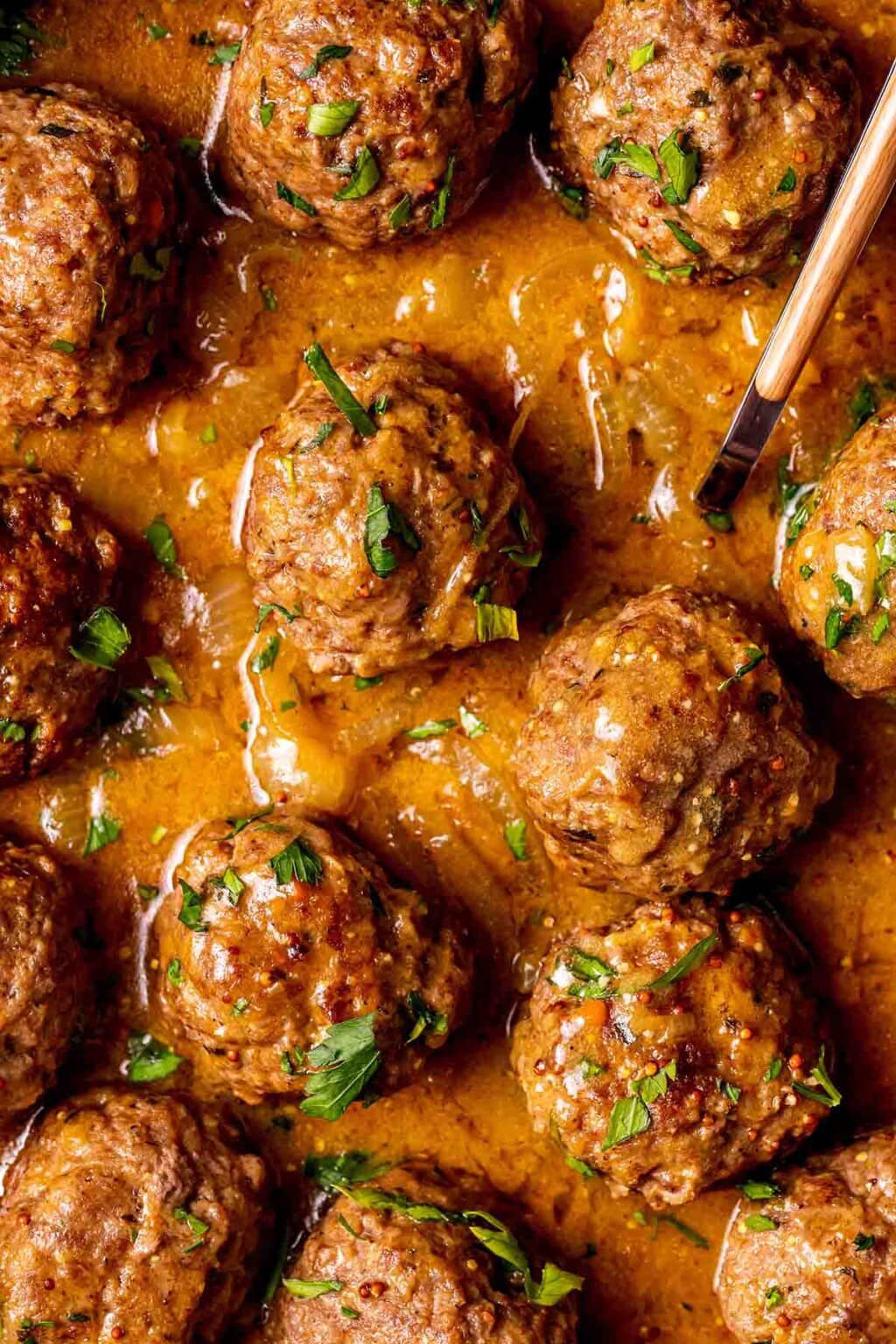 Meatballs And Gravy {Skillet or Oven}