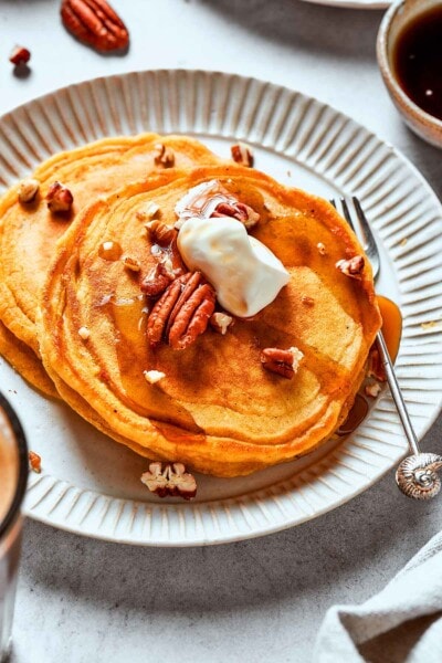 Sweet Potato Pancakes {Thick & Fluffy} - The Big Man's World