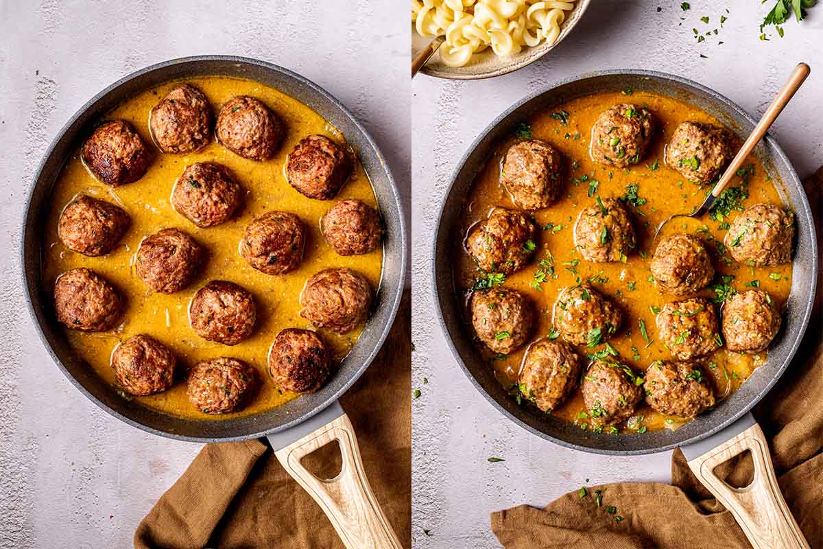 how to make meatballs in gravy.