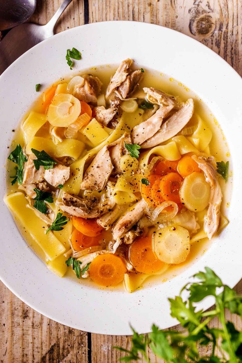 Easy Turkey Noodle Soup 30 Minutes! - The Big Man's World