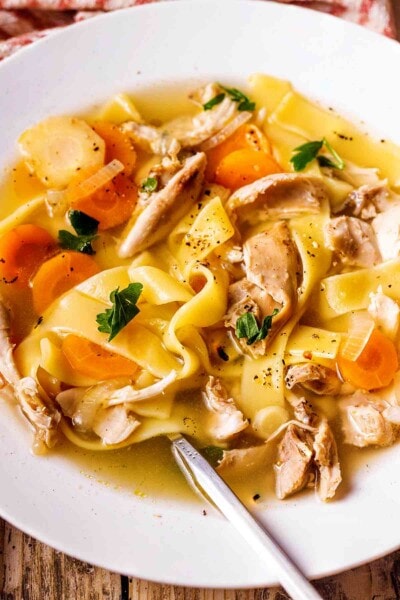 Easy Turkey Noodle Soup 30 Minutes! - The Big Man's World