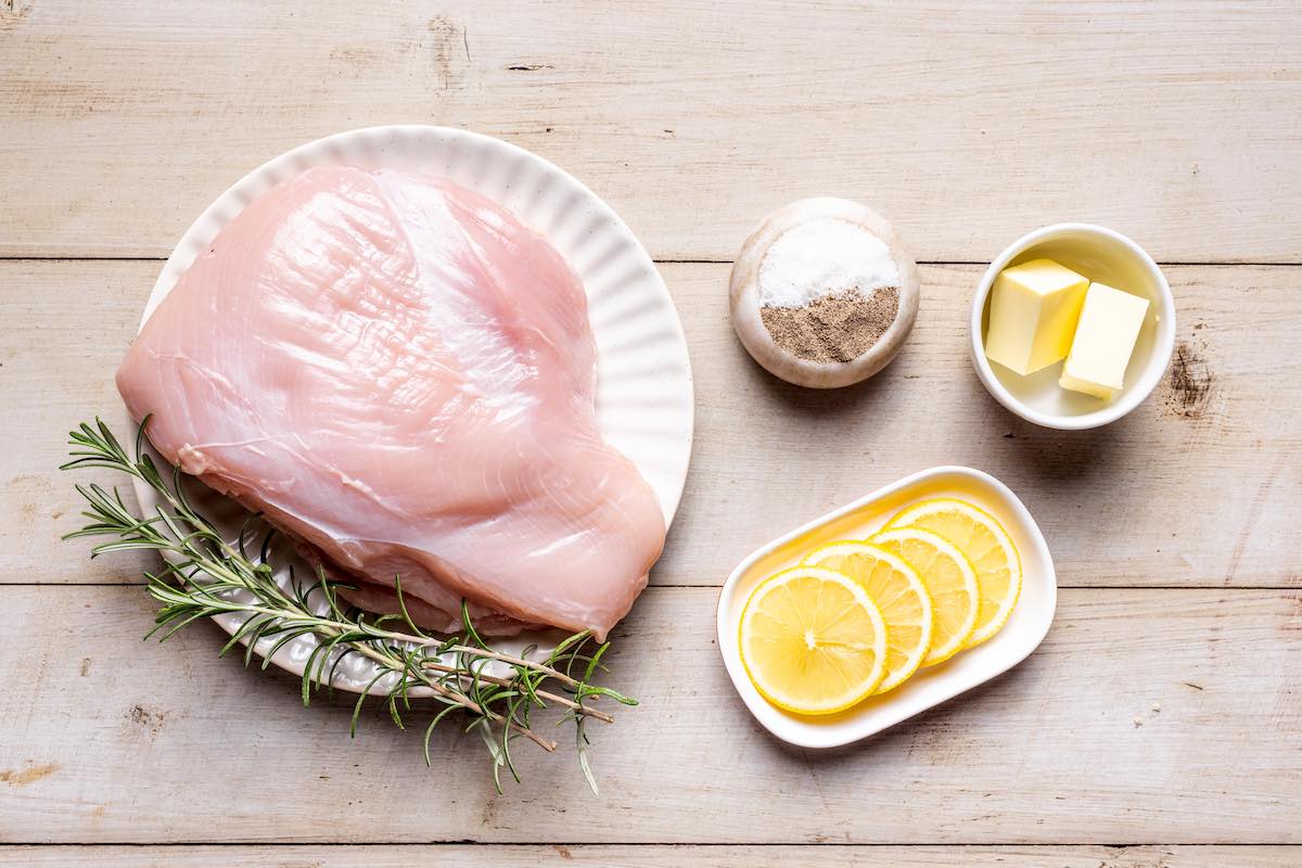 ingredients for sous vide turkey breast.