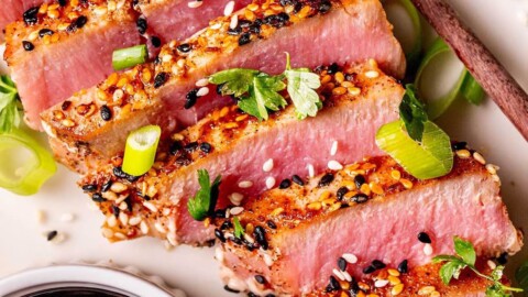 Seared shop ahi steak