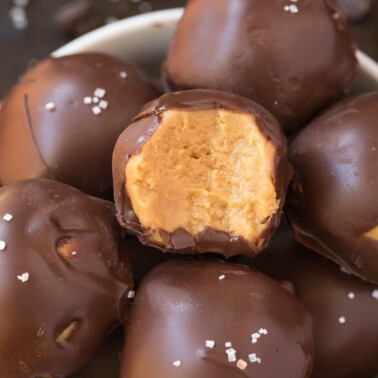 chocolate peanut butter balls recipe.