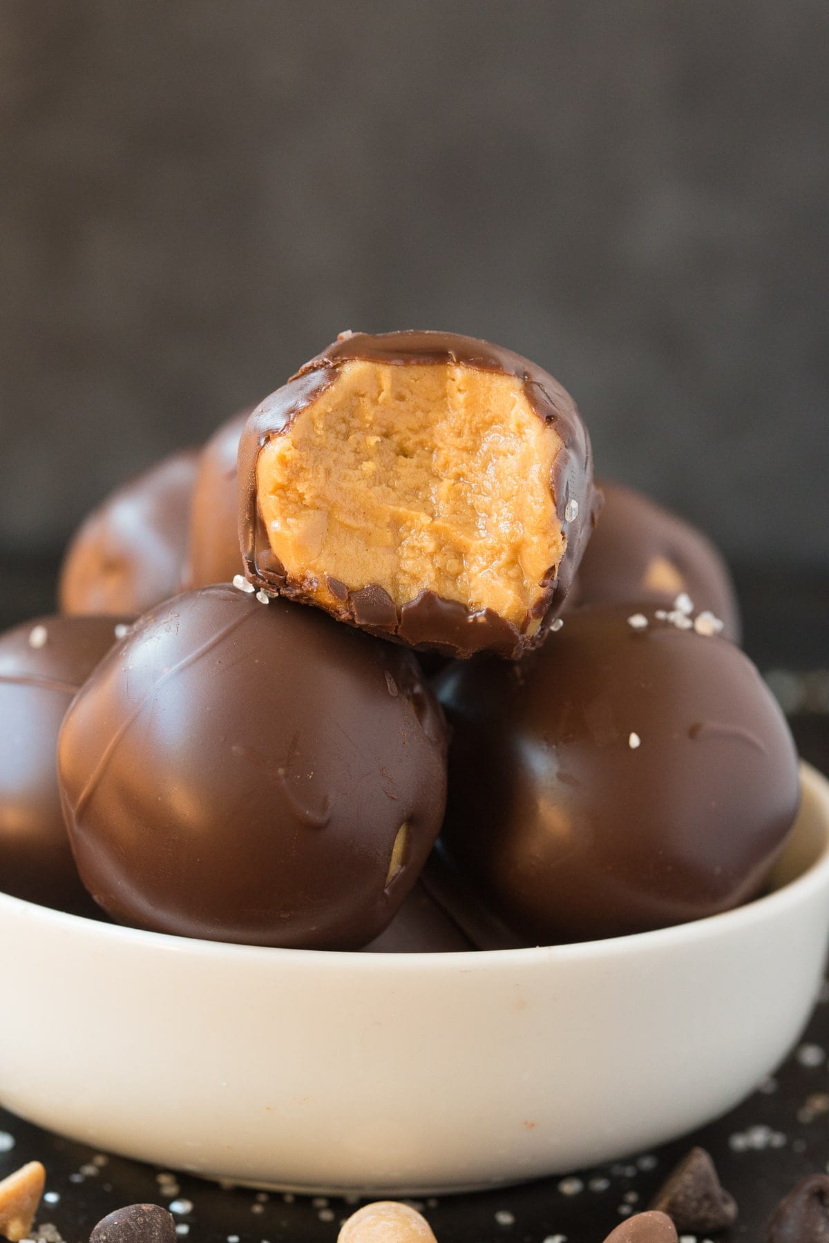 chocolate peanut butter balls.