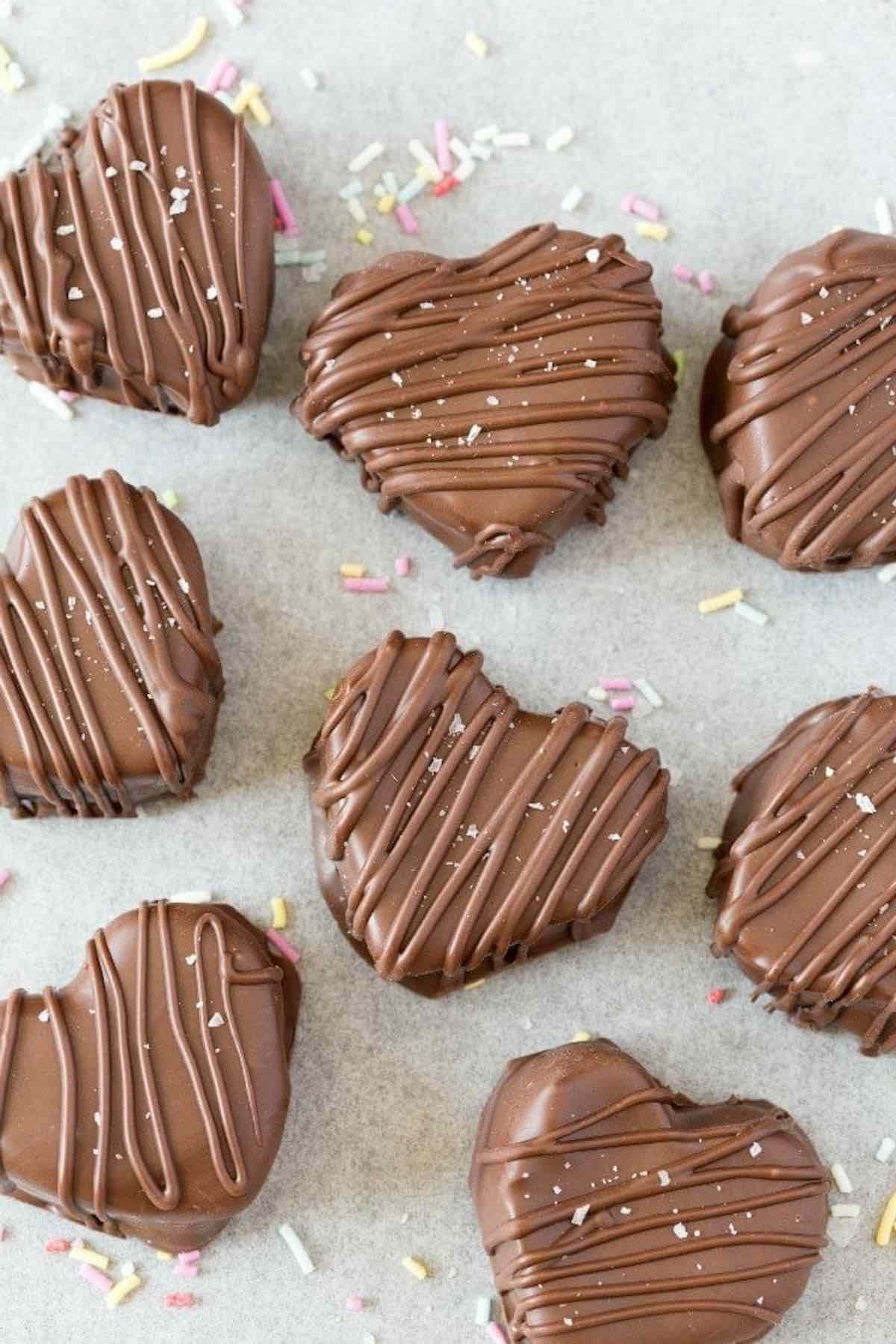 Reese's hearts.
