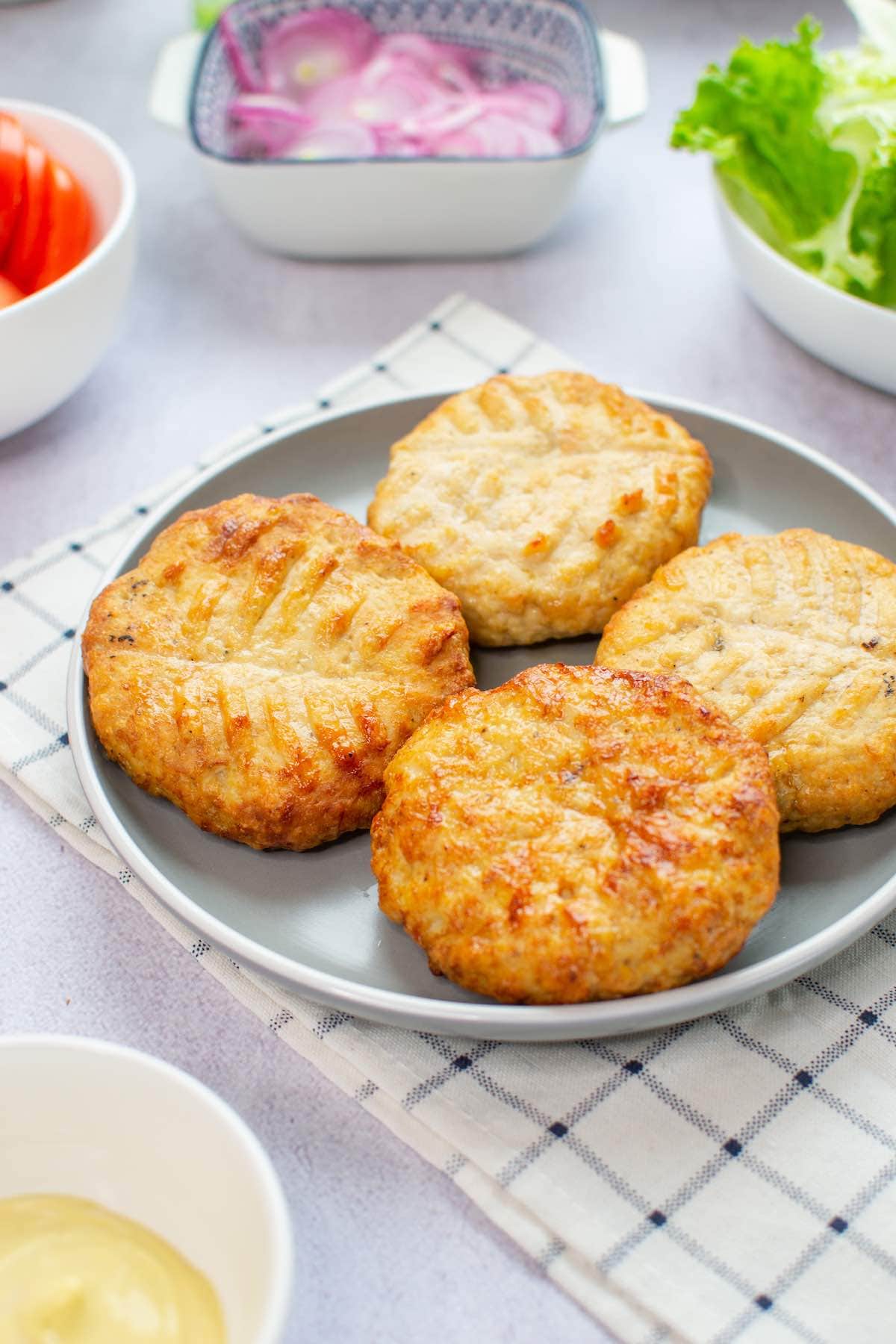 air fried chicken patties.