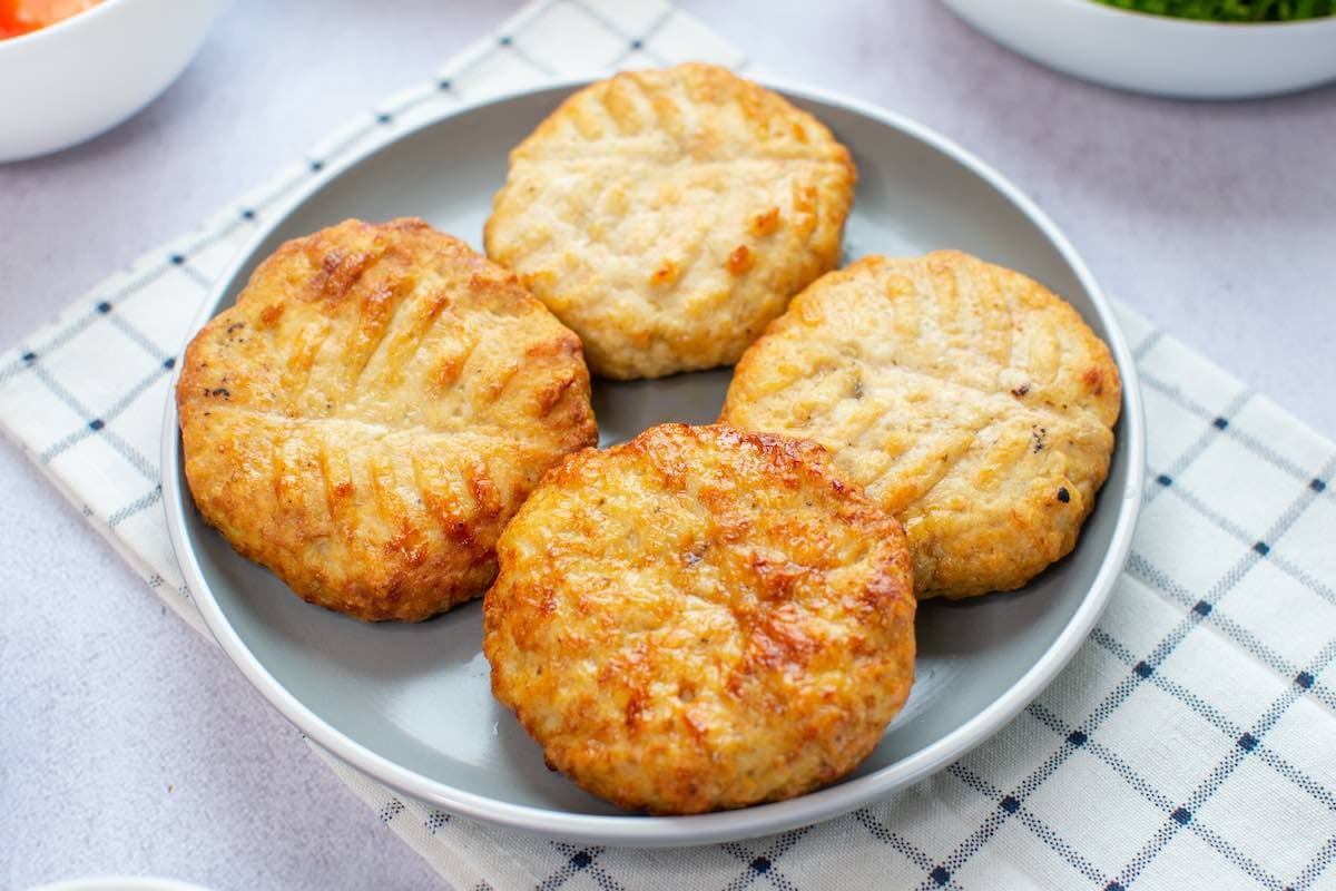air fried chicken patties. 