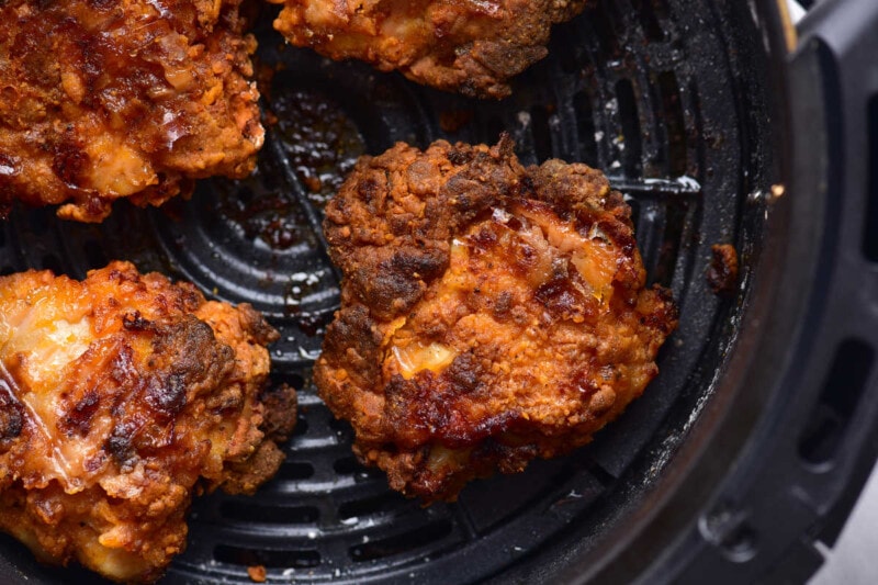 Air Fryer Fried Chicken {Crispy, Juicy, KFC Style!}