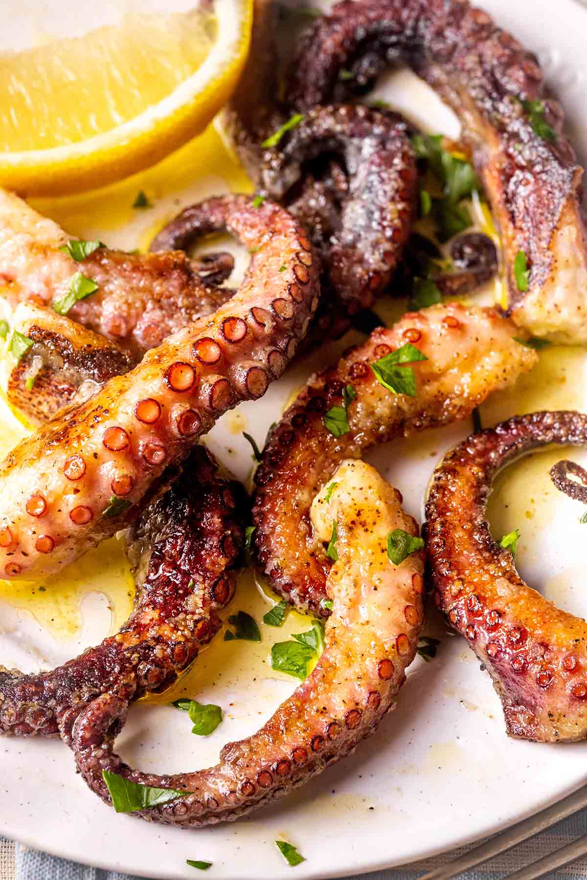 crispy fried octopus.