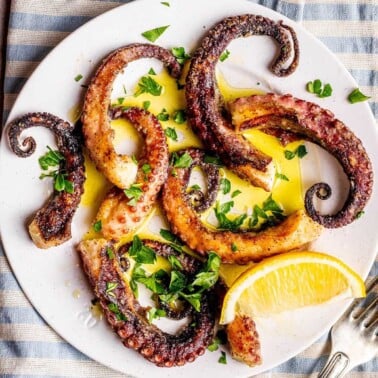 fried octopus recipe.