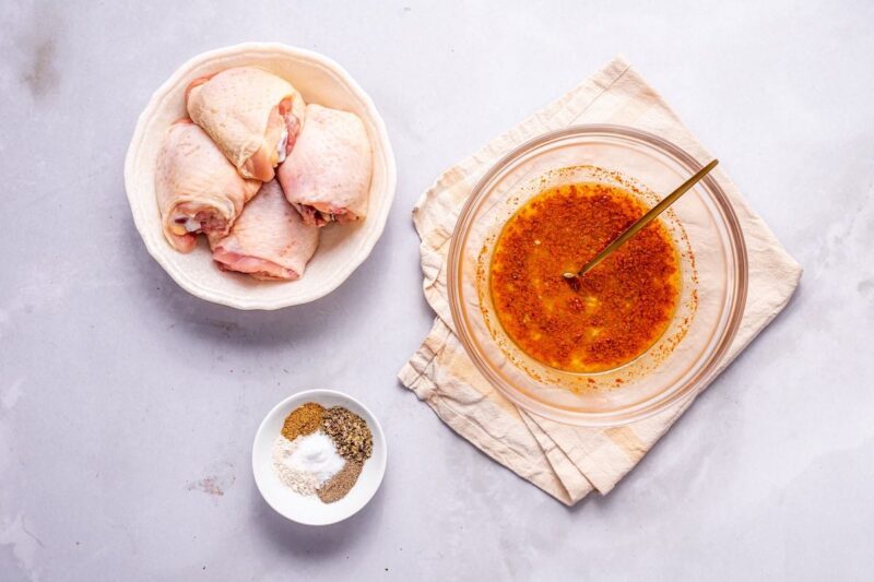 pollo asado marinade in a bowl.