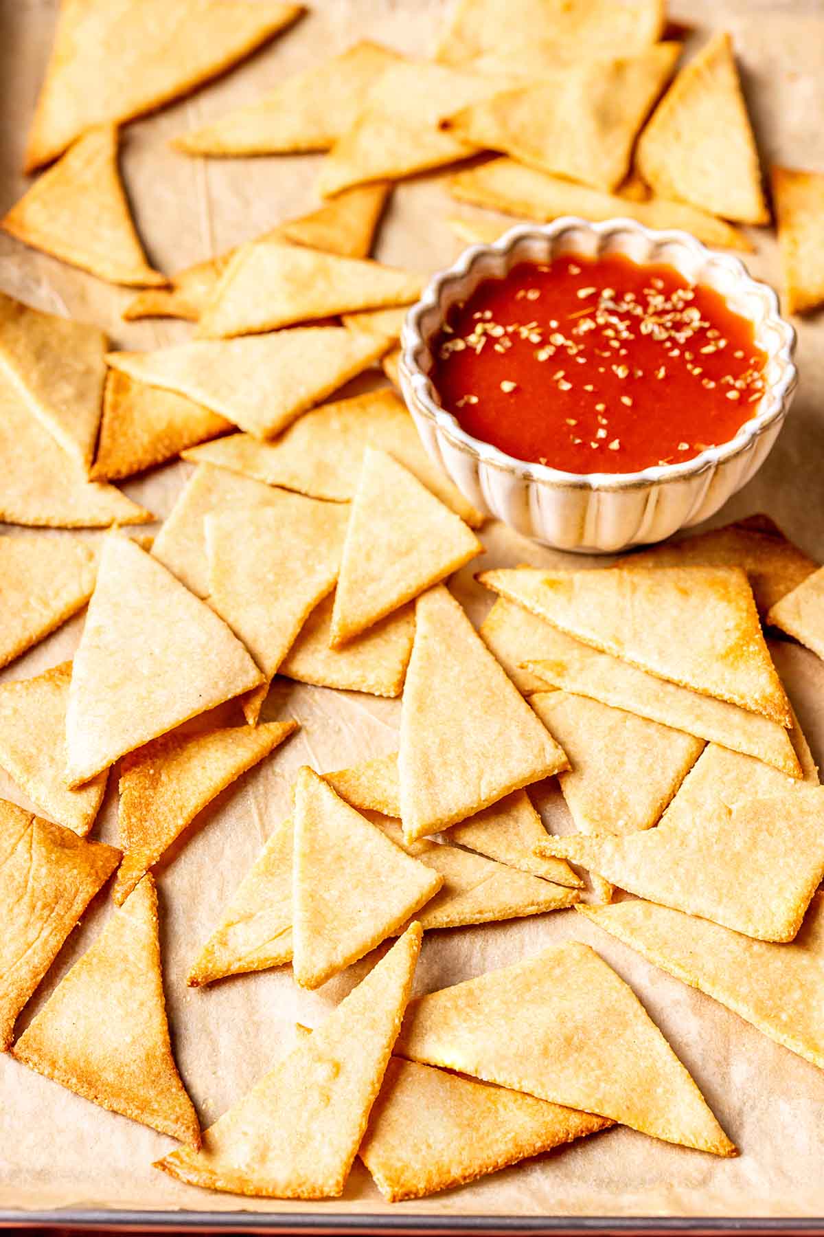 protein chips with salsa.