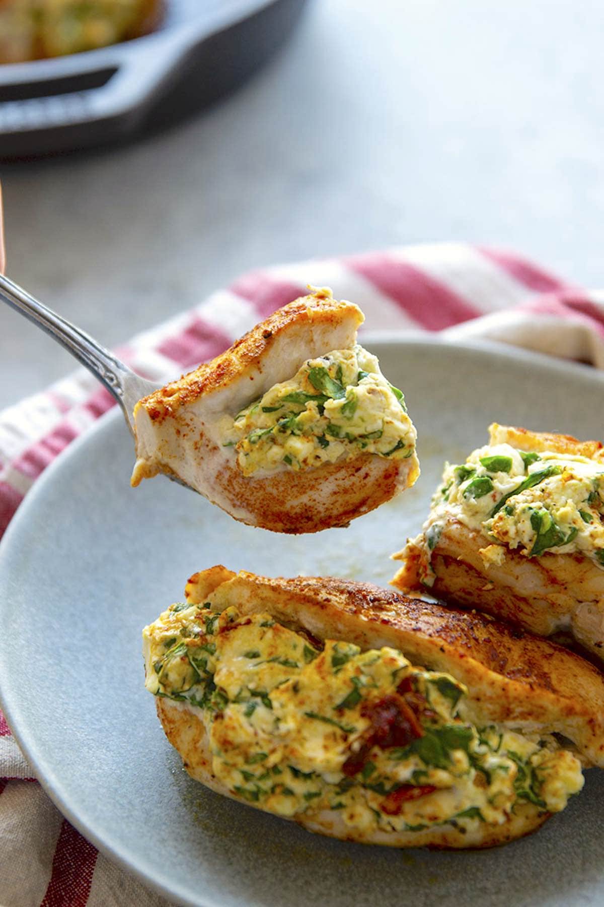 spinach stuffed chicken breast.