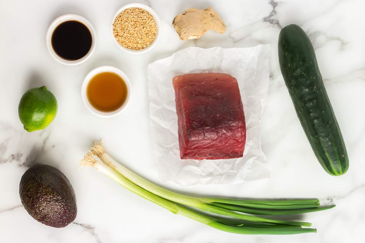 tuna tarare ingredients.