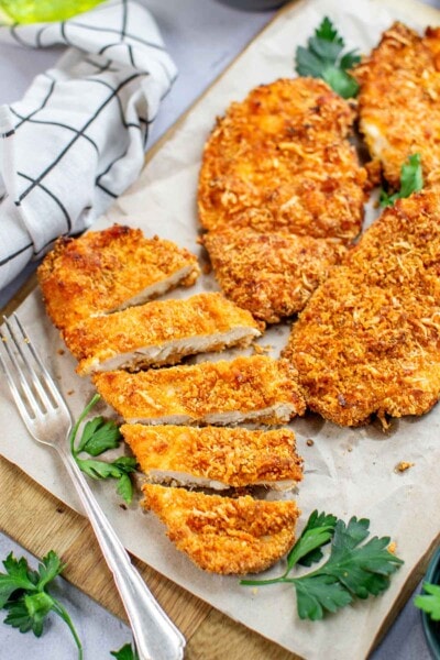 Air Fryer Chicken Cutlets {Truly Crispy} - The Big Man's World