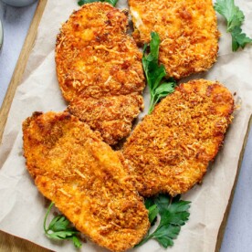 Air Fryer Chicken Cutlets {truly Crispy} - The Big Man's World