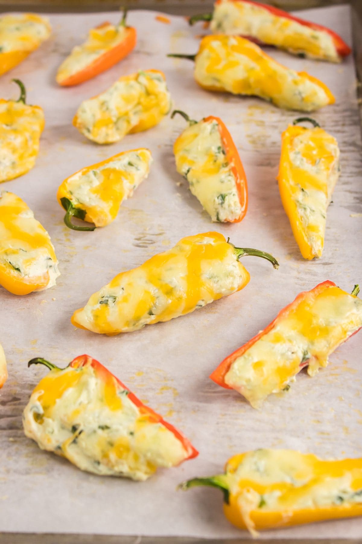 cream cheese stuffed bell peppers.