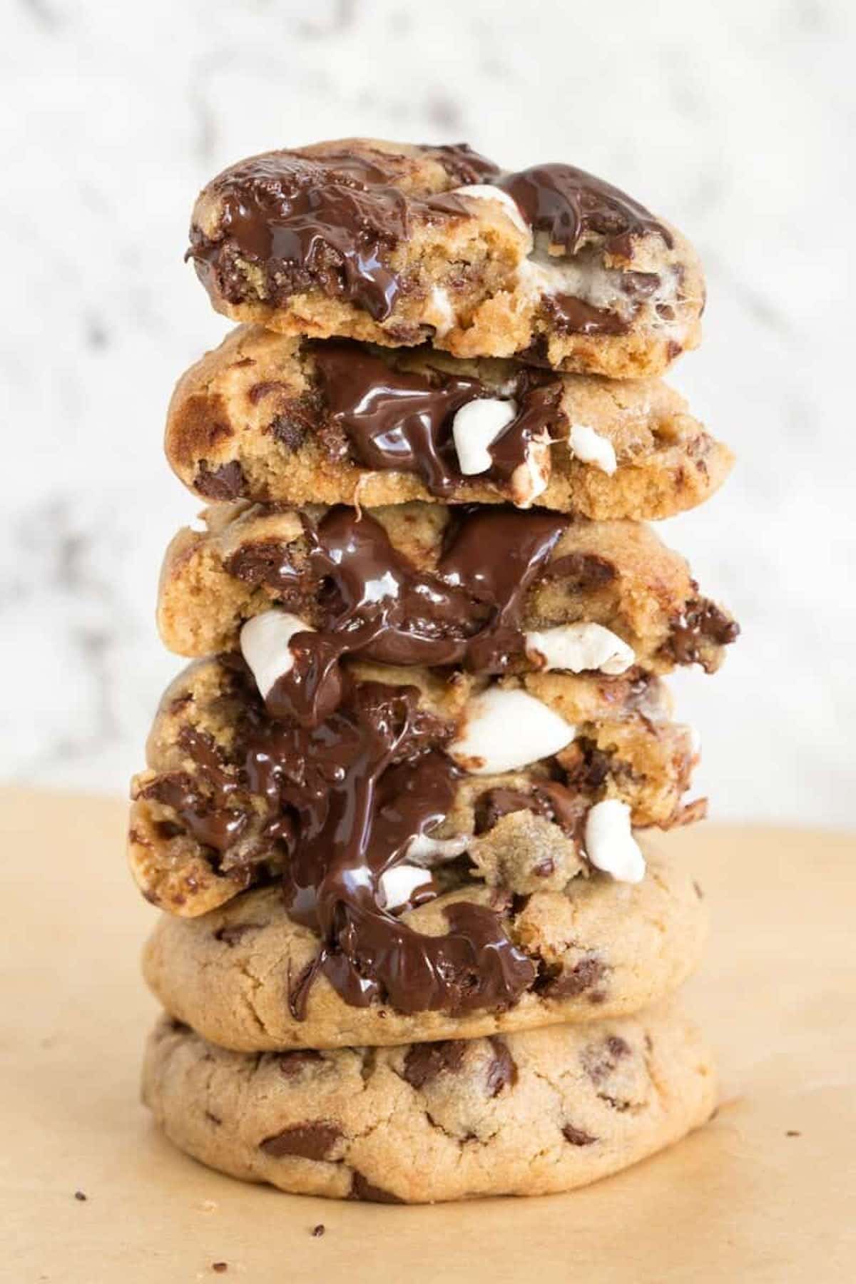 chocolate chip marshmallow cookies.