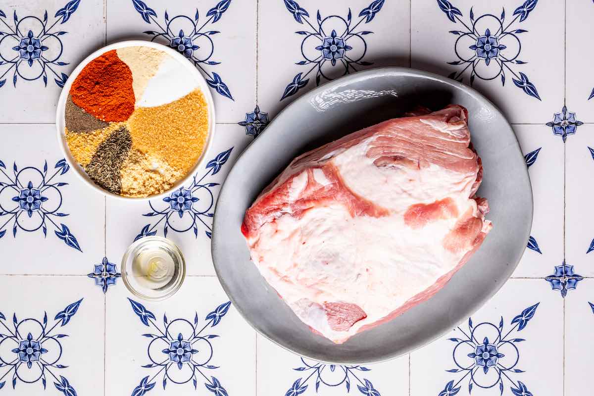 pork butt roast ingredients.