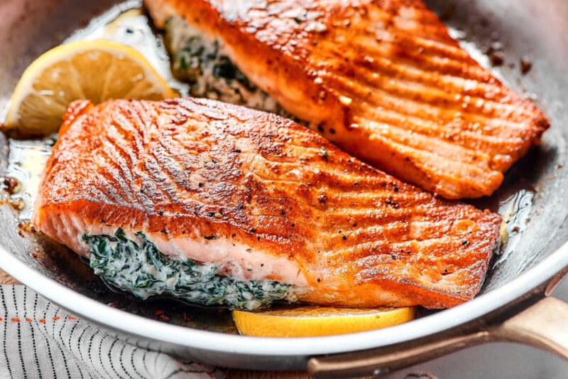 Stuffed Salmon Recipe - The Big Man's World