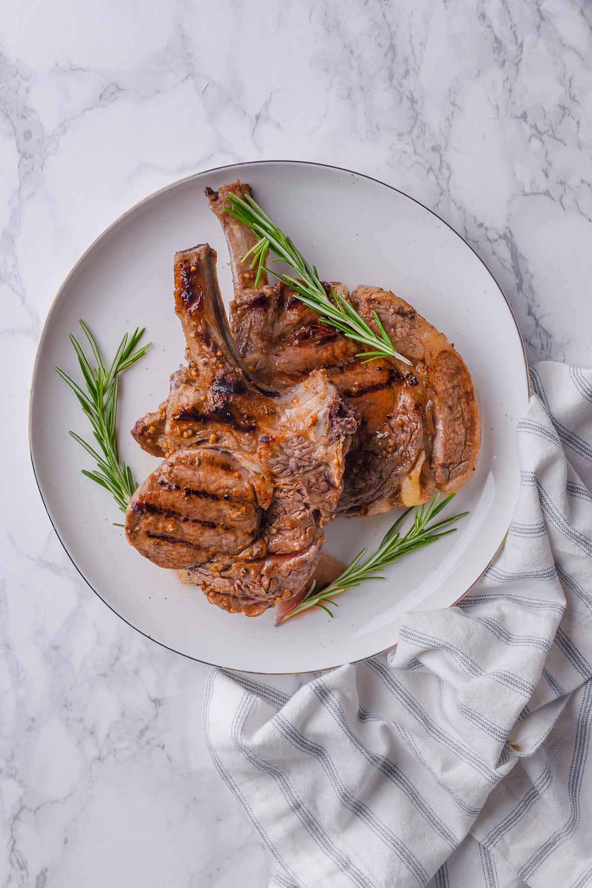 grilled veal chops.