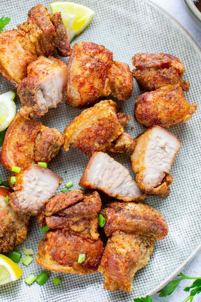 Air Fryer Pork Belly {Truly Crispy} - The Big Man's World