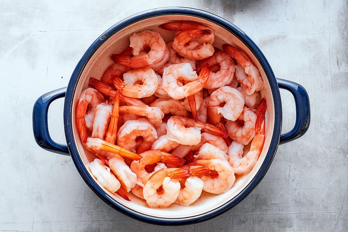 shrimp in bowl.