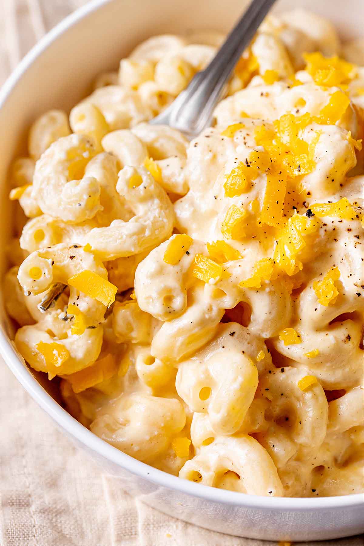 protein in mac and cheese.