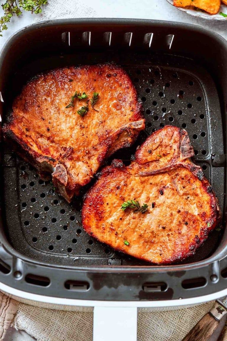 9-Minute Air Fryer Pork Chops - The Big Man's World