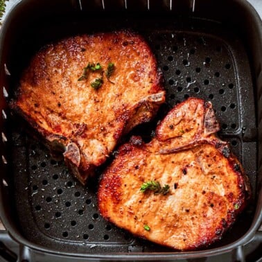 air fryer pork chops recipe.