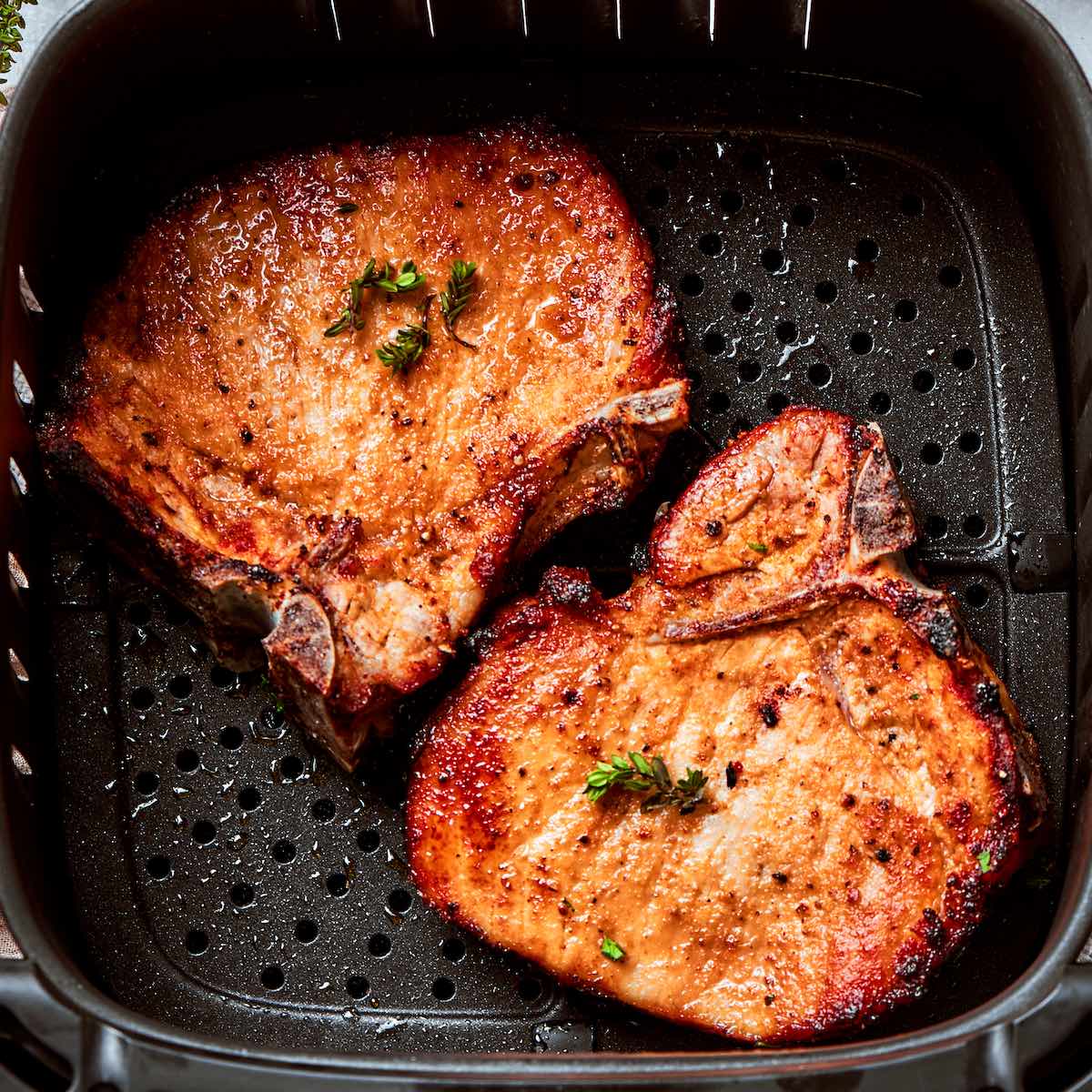 Cooking pork chops in air fryer hotsell