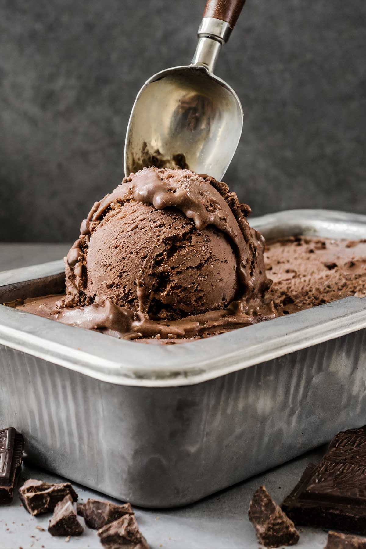 chocolate brownie ice cream.