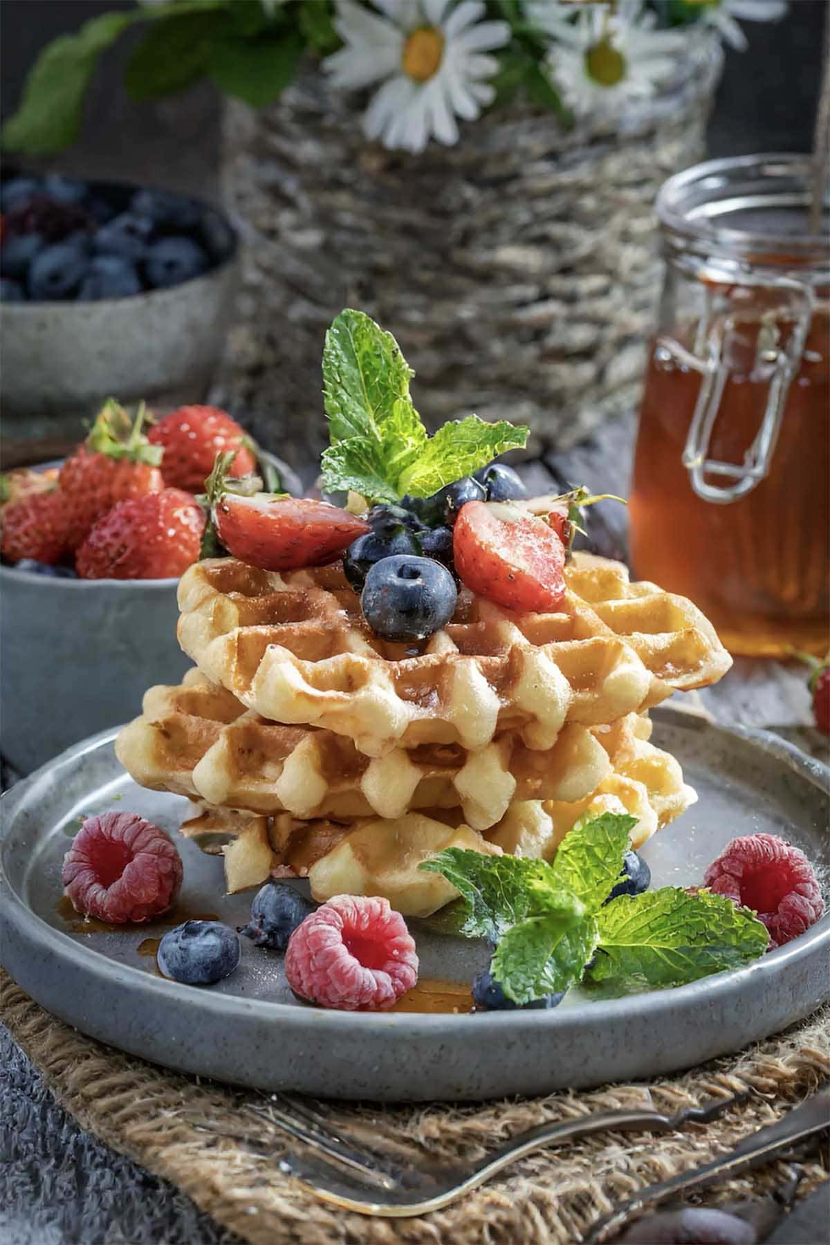 protein waffle.