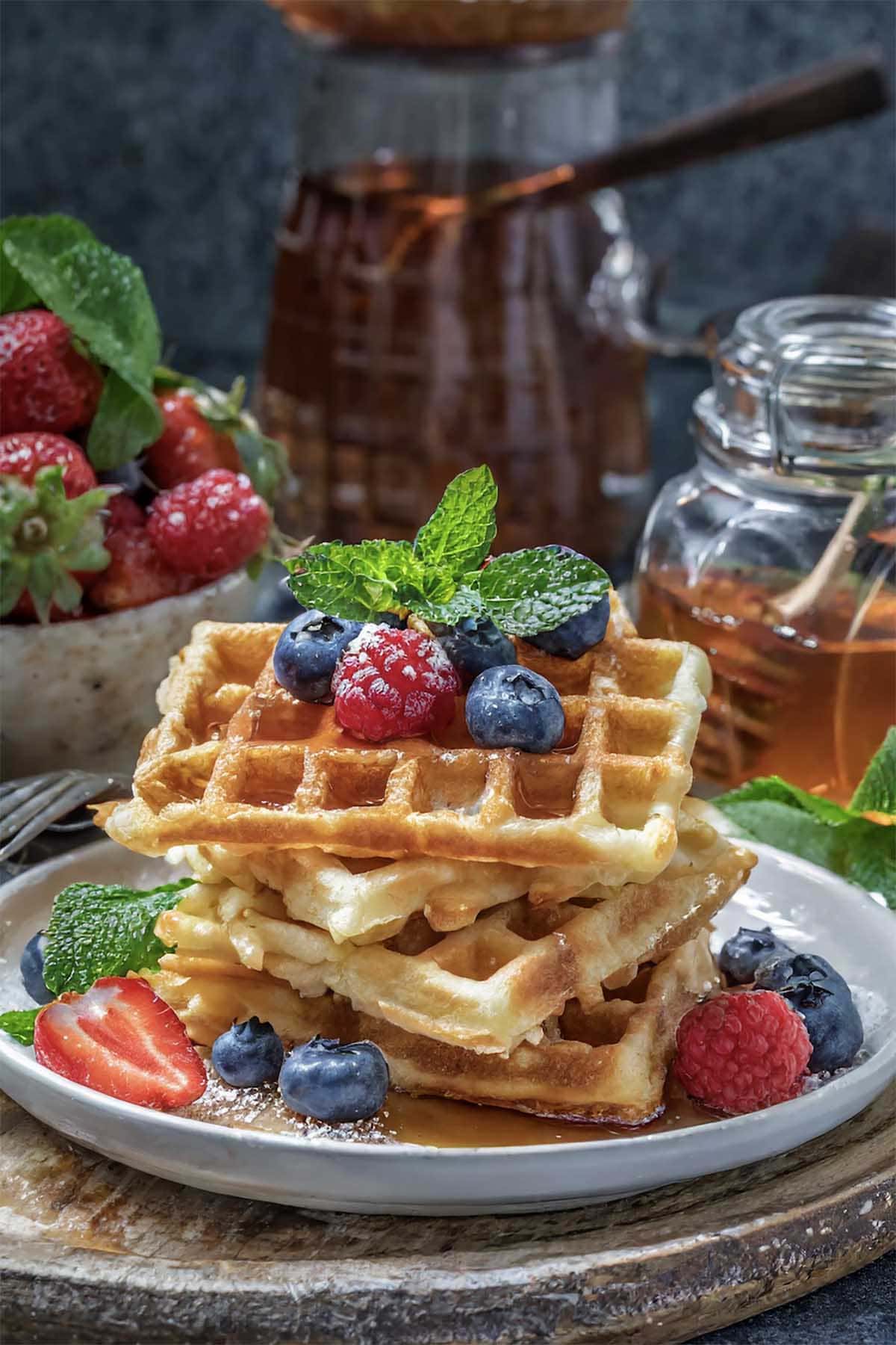 high protein waffles.