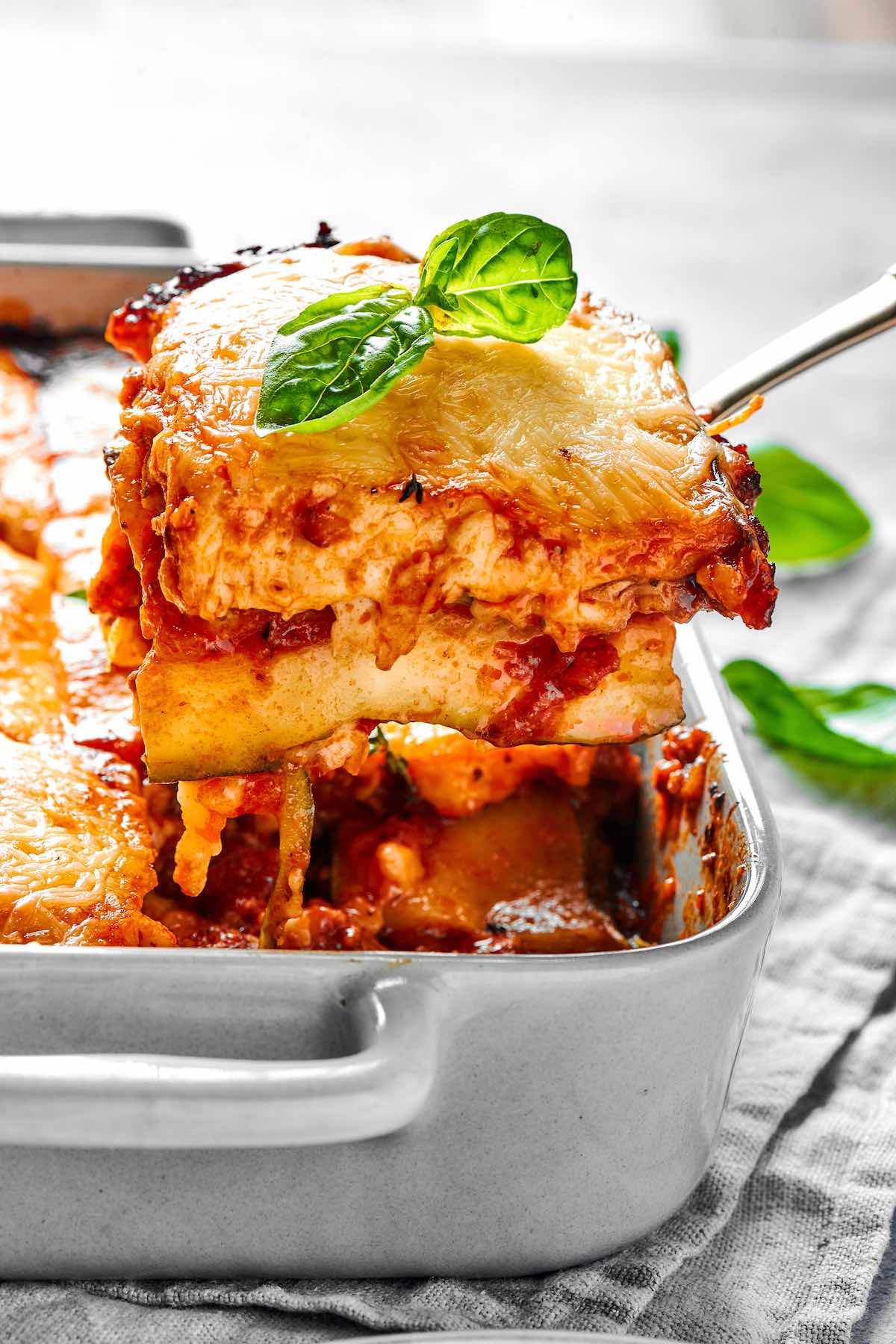 low carb zucchini lasagna.