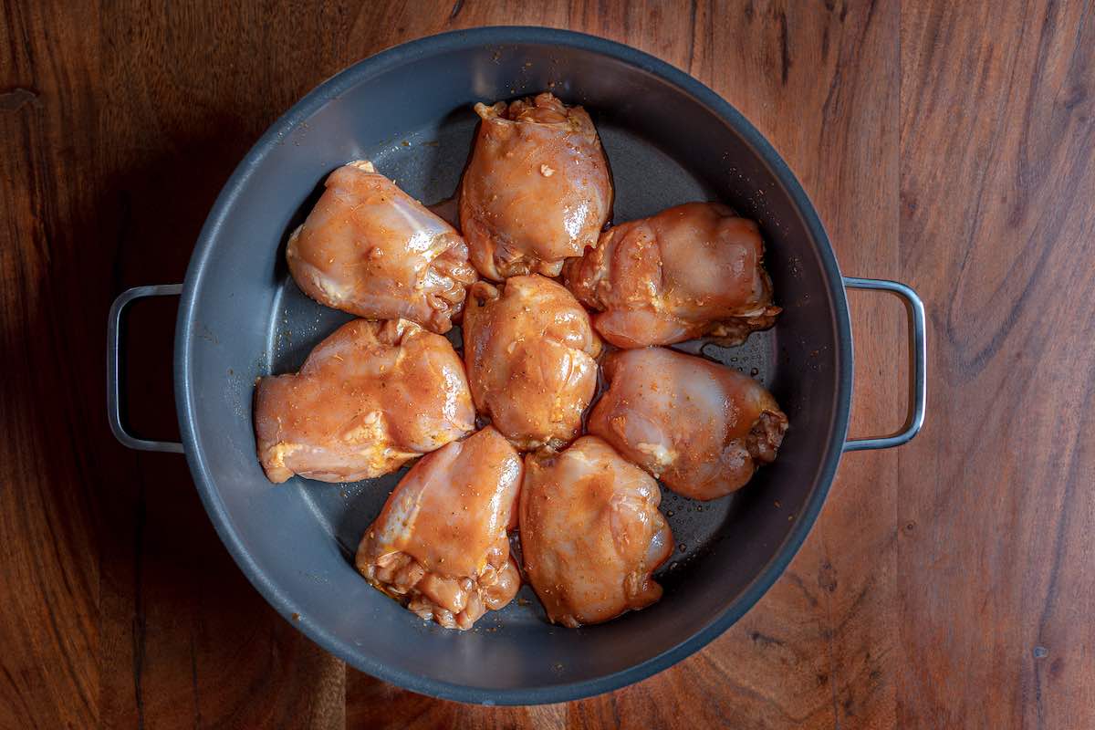 chicken ready to roast.