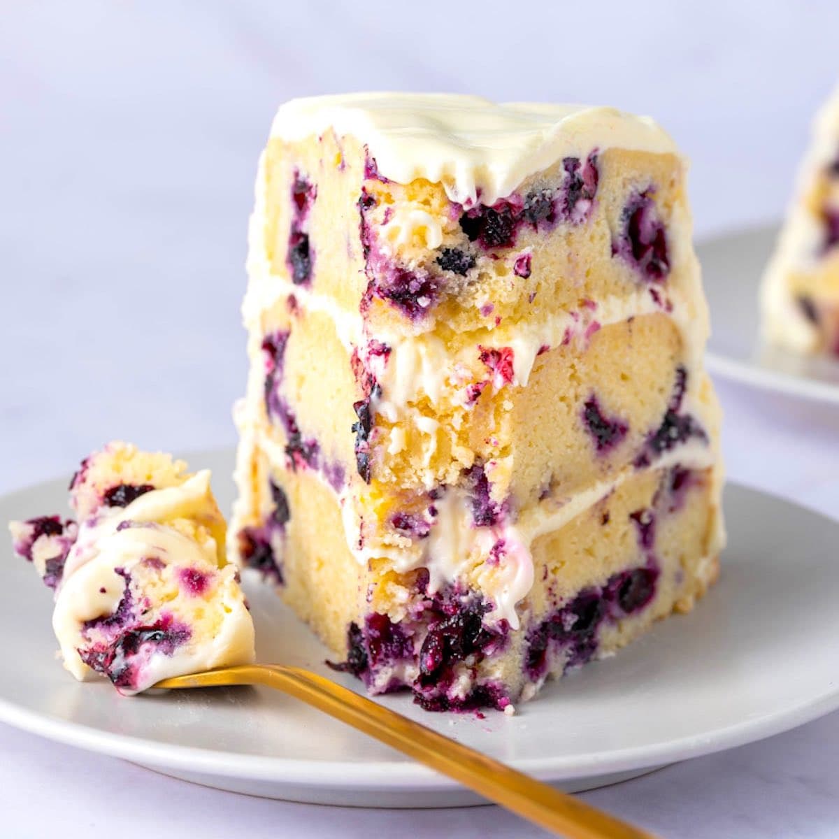 Lemon Blueberry Cake {No eggs, milk, or butter} - The Big Man's World &reg;