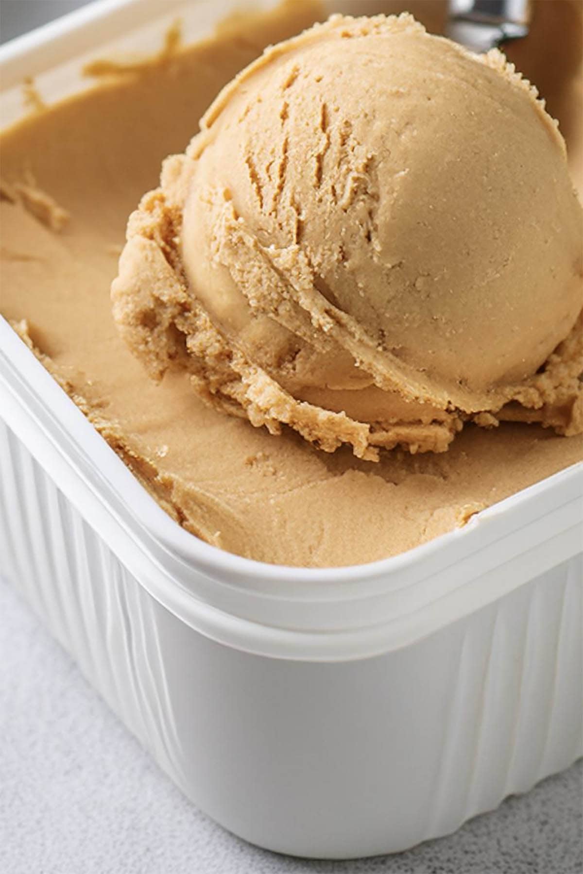 homemade peanut butter ice cream. 