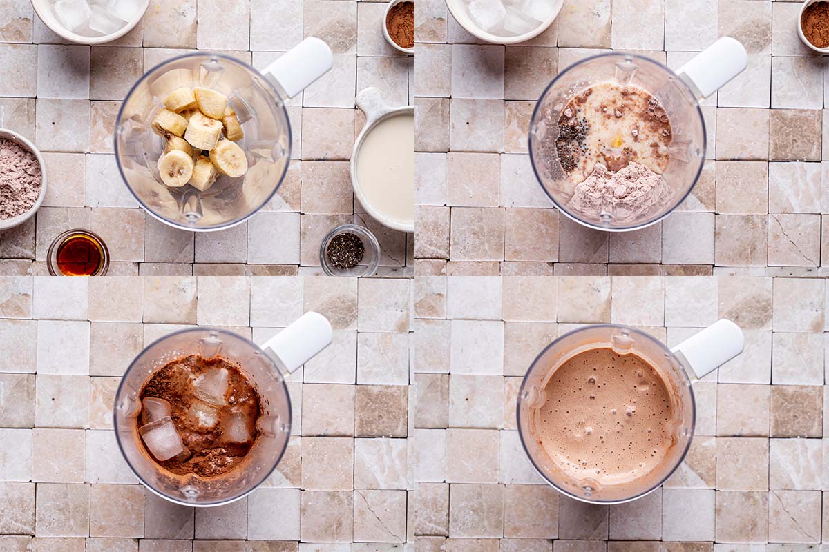 how to make a chocolate protein shake.