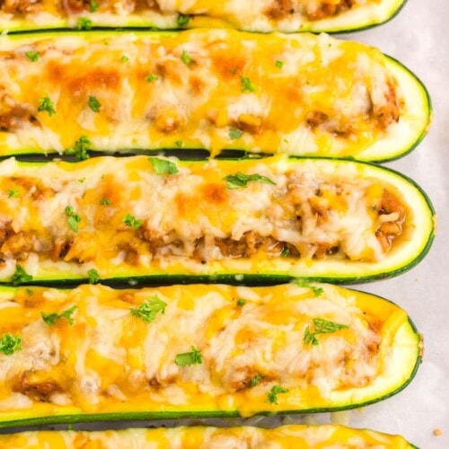 Cheesy Stuffed Zucchini Boats {Low Carb & Healthy} - The Big Man's World