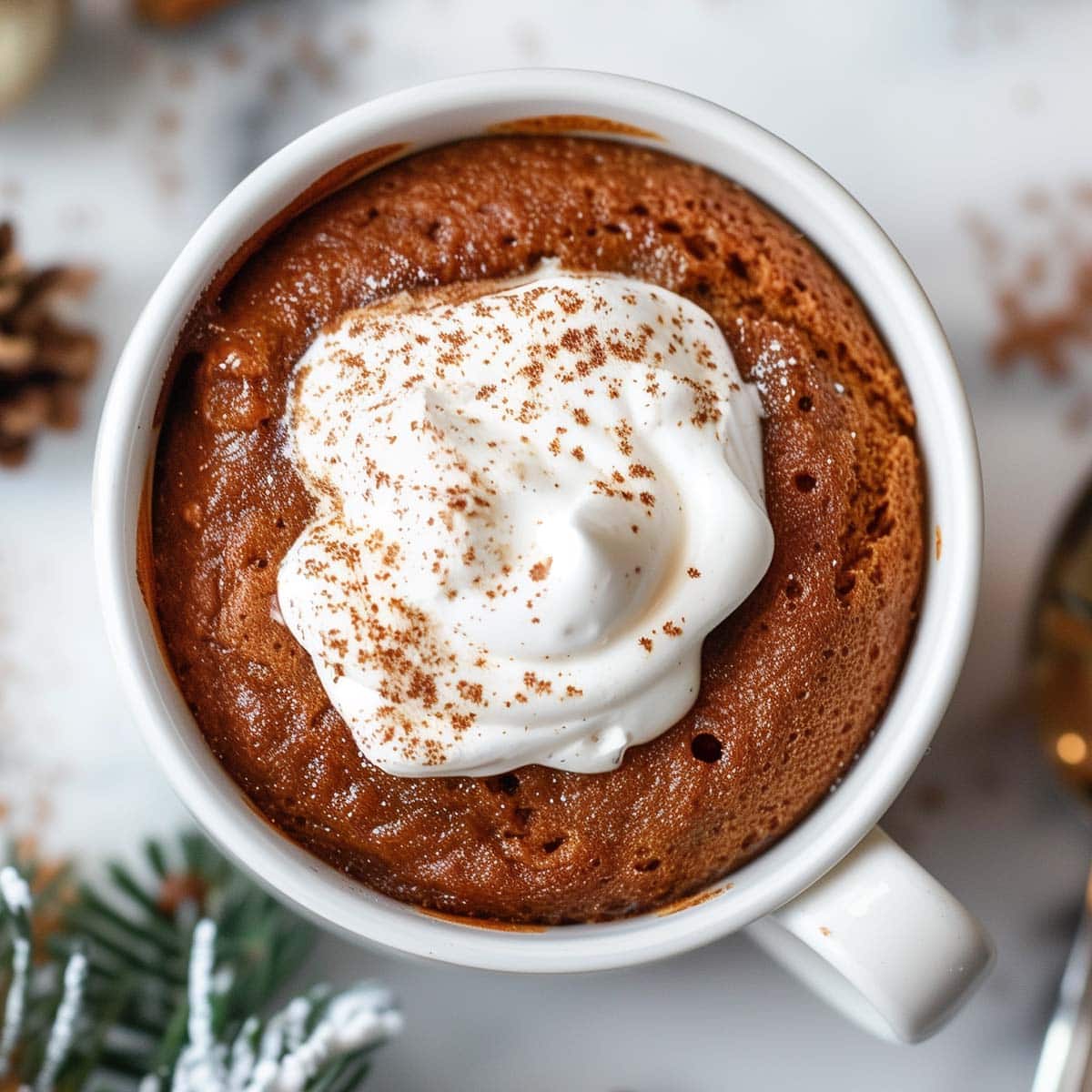 Gingerbread Mug Cake