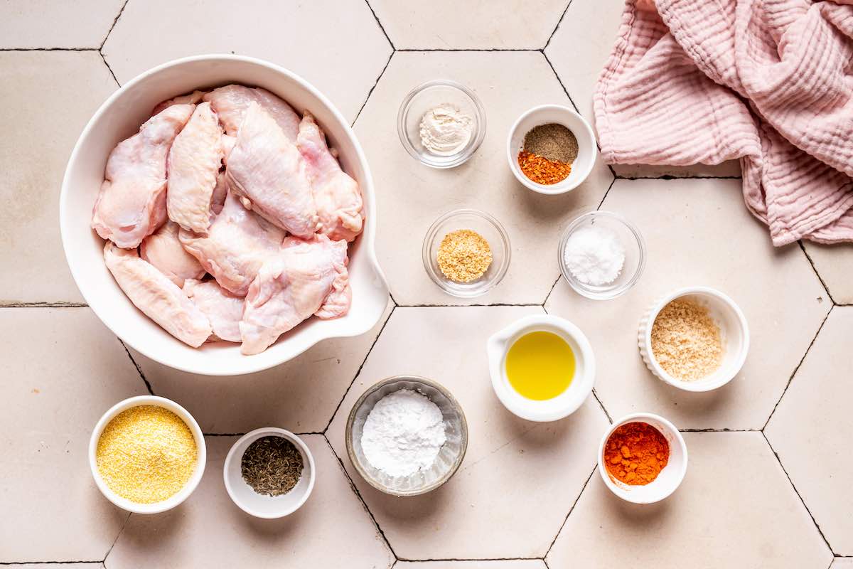 grilled chicken wings ingredients.