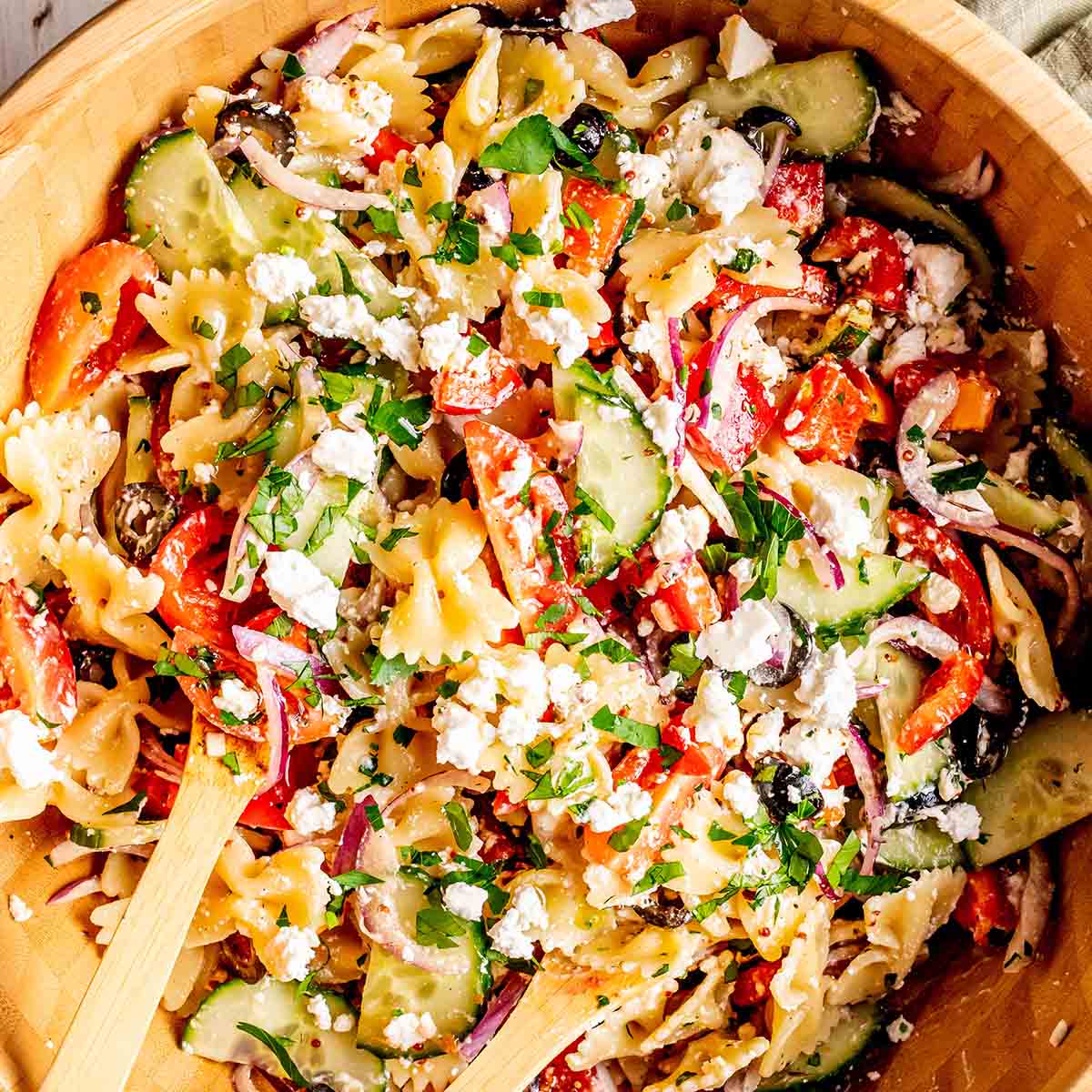 healthy pasta salad recipe.