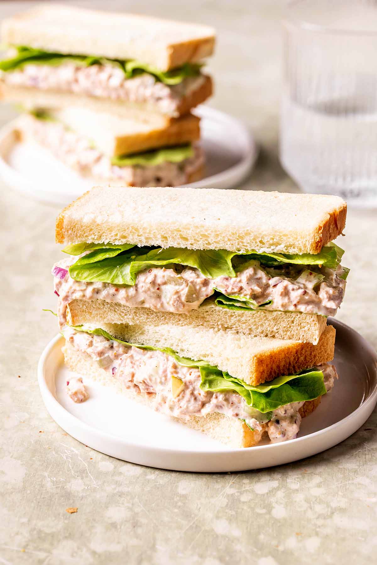 healthy tuna salad sandwich.