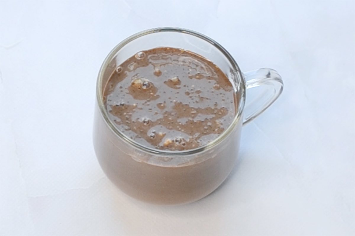 serving bowl with chia pudding in it.