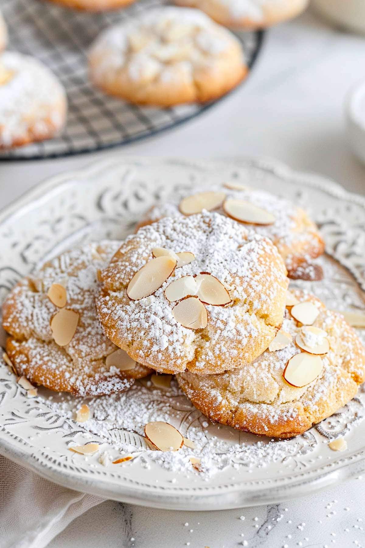 italian almond cookies.