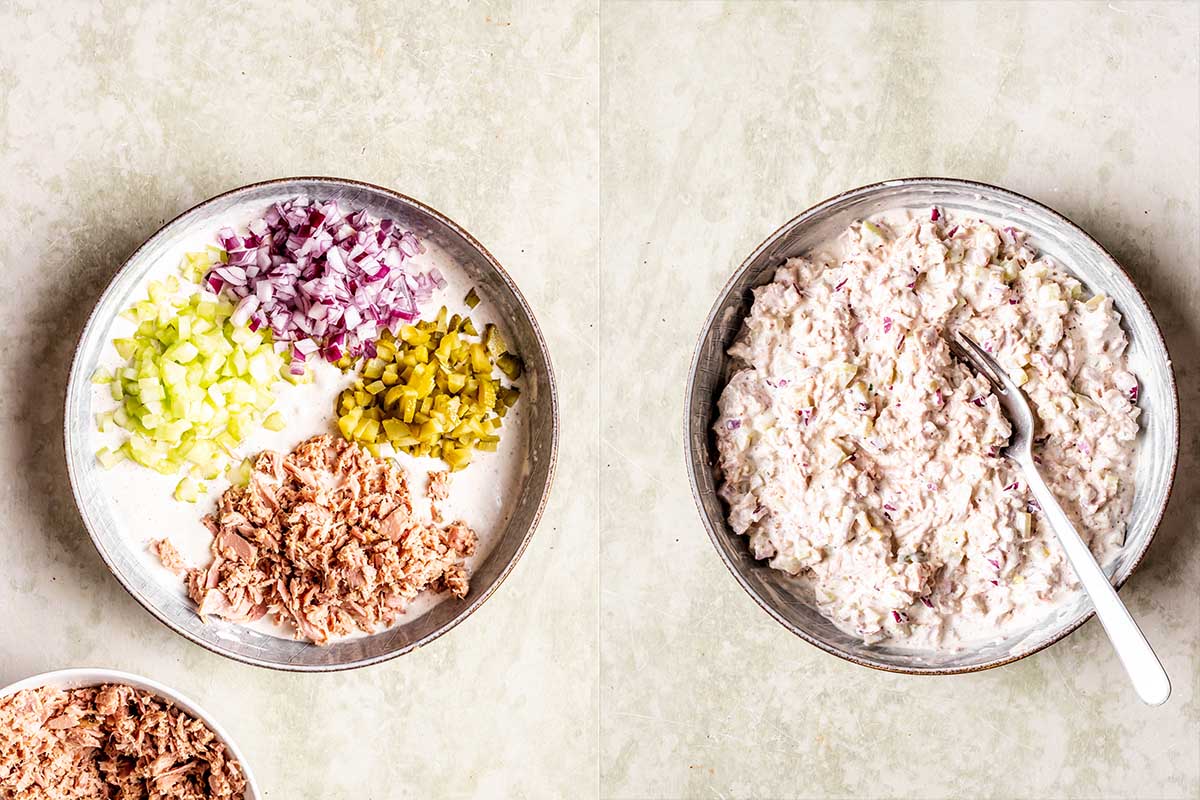 how to make a healthy tuna salad.