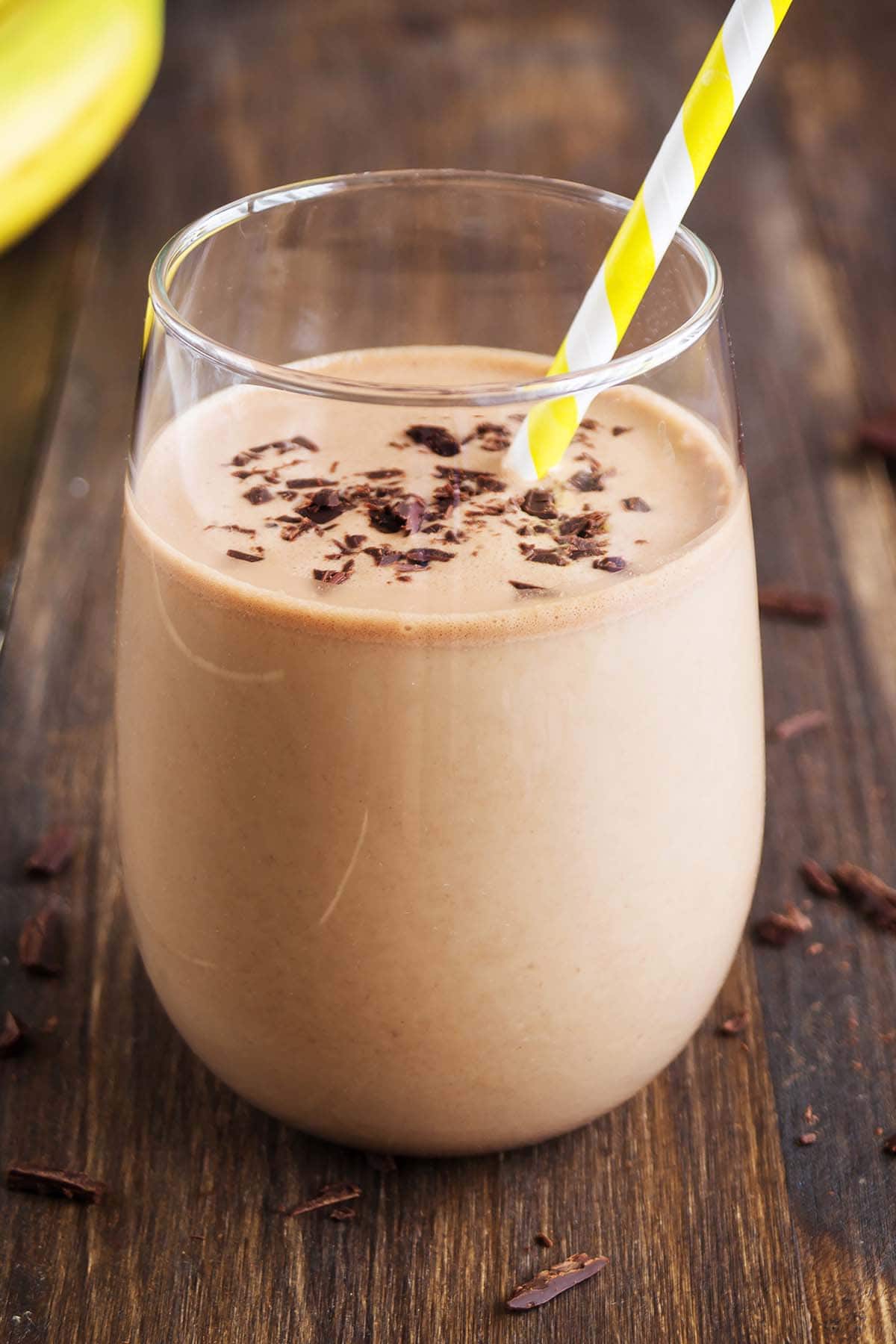 peanut butter chocolate smoothie.